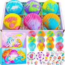 Bath Bombs BreezeDream Shell, pacote com 12, com 20 brinquedos para meninas de 5 anos ou mais