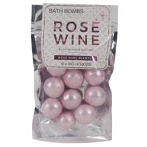 Bath Bombs Gift Republic Rosé Scented Pink Sparkly, pacote com 10