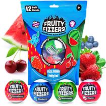 Bath Bombs Tub Works Fruity Fizzers para crianças, pacote com 12