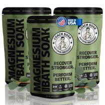 Bath Soak Coach Soak Recovery com flocos de magnésio de 4 kg (pacote com 3)