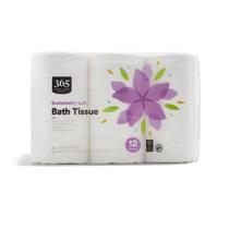 Bath Tissue 365 da Whole Foods Market Sustainably Soft 12 Count Bath Tissue 365 da Whole Foods Market Sustainably Soft 12 Count