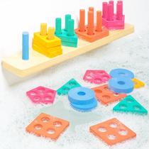 Bath Toy Tub Works Splash, Stack & Sort Shape Sorter 20 unidades