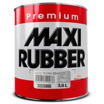 Batida de Pedra Branco 3,6L Tinta Emborrachamento Maxi Rubber