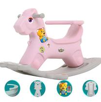 Batido de bebê Rocking Horse Wokex para crianças de 1 a 3 anos rosa