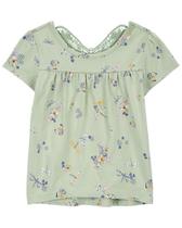 Batinha oshkosh - borboleta floral verde - menina - 100% algodão Batinha oshkosh - borboleta floral verde - menina - 100% algodão