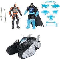 Batman Bat-Tech Crawler com Exterminador exclusivo de 4 polegadas e Figuras de Ação do Batman, inclui 12 acessórios, brinquedos infantis para meninos de 3 anos ou mais