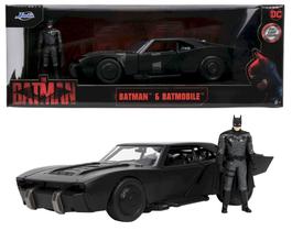 Batman e Batmobile - Batmóvel The Batman 2022 - Hollywood Rides - 1/24 - Jada