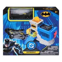 Batman - Playset Mini Batcaverna Com Pista E Batmovel - Dc Comics