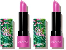 Batom Almay Lip Vibes Eat Cake Matte Finish 4 mL (pacote com 2)