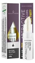 Batom Bala Glitter Sunshine Attractive Colors Pool Party Incolor Água de Cheiro