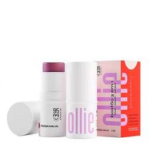 Batom Blush e Sombra Ollie 3x1 Rosa Malva FPS 95