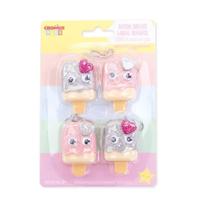 Batom Brilho Labial Sorvete Arco-Iris 4Un