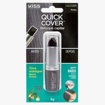 Batom Capilar Quick Cover Preto Kiss LGC02BR Batom Capilar Quick Cover Preto Kiss LGC02BR