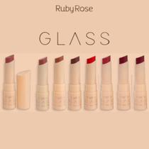 Batom creamy matte glass - ruby rose