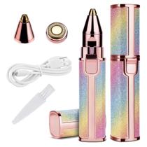 Batom Depilador Elétrico 2 em 1 Sem Fio Sensitive Glitter