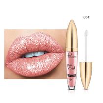 Batom Diamante Brilhante de Longa Duração Batom Glitter Lipgloss Batom Líquido Fosco Brilhante 5ml