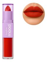 Batom Duo Mood 2 Em 1 Batom E Batom Líquido - Ruby Cm 13