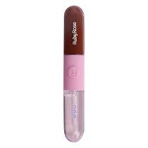 Batom e Gloss Líquido Duo HB568 - Ruby Rose