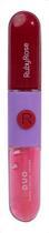Batom e gloss liquido duo ld09 hbf5699 rubyrose