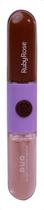 Batom e gloss liquido duo ld10 hbf56910 rubyrose