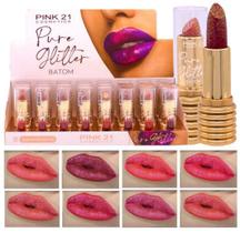 Batom Glow Pure Glitter CS4221 - Pink 21