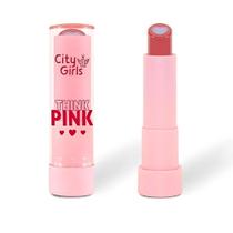 Batom Hidratante Labial Balm Think Pink City Girls