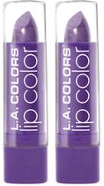 Batom L.A. COLORS Grape Crush Hidratante 2 Unidades Batom L.A. COLORS Grape Crush Hidratante 2 Unidades