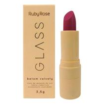 Batom labial velvety bg07 glass hb5487 ruby rose 3,5g