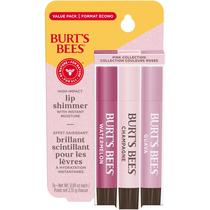 Batom Lip Shimmer Burt's Bees Pink - Kit com 3 Tubos de 2,6 mL