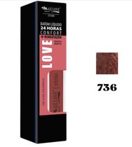 Batom Líquido 24H Confort Max Love Efeito Matte Hidrat 736