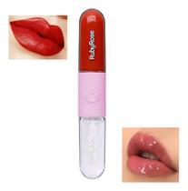 Batom liquido duo d01 hbf5681 rubyrose