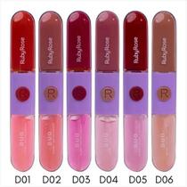 Batom Líquido e Gloss Duo - RUBY ROSE
