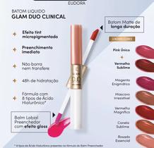 Batom Líquido Eudora Glam Duo Clinical Micropigmentação 3,5g