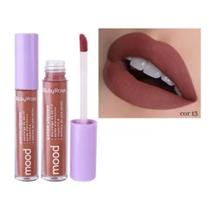 Batom Líquido Gloss Cor Interest Marrom Matte Ruby Rose Mood