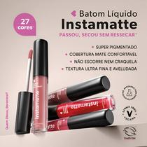 Batom Líquido Instamatte Rosa Pinkli 4ml QDB Batom Líquido Instamatte Rosa Pinkli 4ml QDB