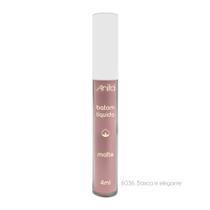 Batom Líquido Matte 6036 Básico E Elegante 4ml Anita Batom Líquido Matte 6036 Básico E Elegante 4ml Anita