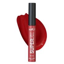 Batom Liquido Matte Vermelho Profundo Super Fix Alta Cobertura Labial 5ml Vult