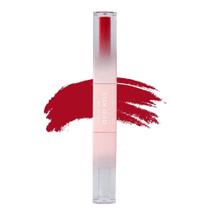 Batom Líquido Ruby Rose Duo Kiss Matte 2 em 1 Alta Cobertura Com Gloss