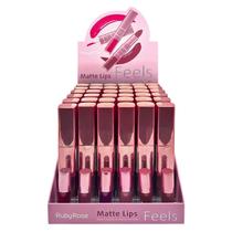 Batom Líquido Ruby Rose Matte Duo Lips Feels HB-8608-5 - 36 Unidades Batom Líquido Ruby Rose Matte Duo Lips Feels HB-8608-5 - 36 Unidades
