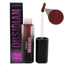 Batom Líquido Ruby Rose Obsidian Crème Lip Ocl04 Hb-7100-4 Batom Líquido Ruby Rose Obsidian Crème Lip Ocl04 Hb-7100-4