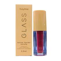 Batom Líquido Velvety Ruby Rose Glass Bg07 3,5Ml