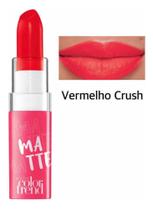 Batom Matte Color Trend Vermelho Crush Avon FPS15 3,6g