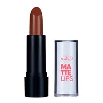 Batom Matte Vult Lips Marrom Chocolate 3,8g