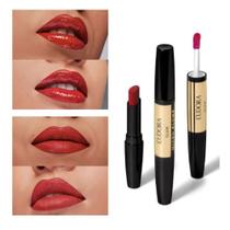 Batom Micro Plump Eudora Glam Duo Vermelho Único 1,8g