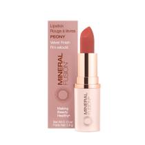 Batom Mineral Fusion Peony 4 ml vegano com manteiga de karité Batom Mineral Fusion Peony 4 ml vegano com manteiga de karité
