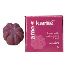 Batom Natural Sólido Multifuncional 3 em 1 Ameixa AmoKarité