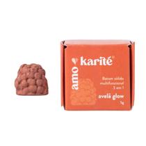 Batom Natural Sólido Multifuncional 3 em 1 Avelã Glow AmoKarité