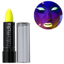 Batom Neon Fluorescentes Maquiagem 3,5gr Brilha Balada ylw