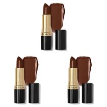 Batom REVLON Super Lustrous Choco-Liscious 13g Pacote com 3