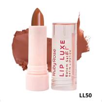 Batom Satin Ruby Rose Lip Luxe Cores LL50 LL60 LL70 LL80 Cremoso Acetinado Batom Satin Ruby Rose Lip Luxe Cores LL50 LL60 LL70 LL80 Cremoso Acetinado